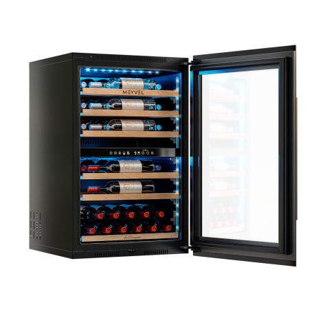 Винный шкаф MV47PRO-KBB2 двухзонный встраиваемый в колонну